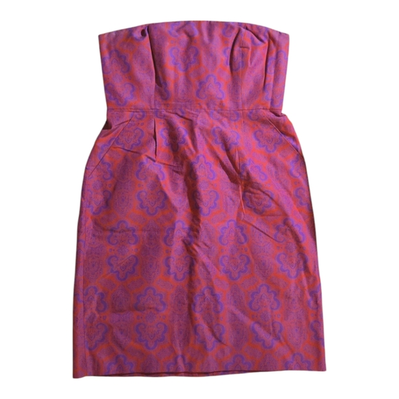 Jcrew Ella Dress In Medallion Paisley Print Size 10 - Picture 3 of 8